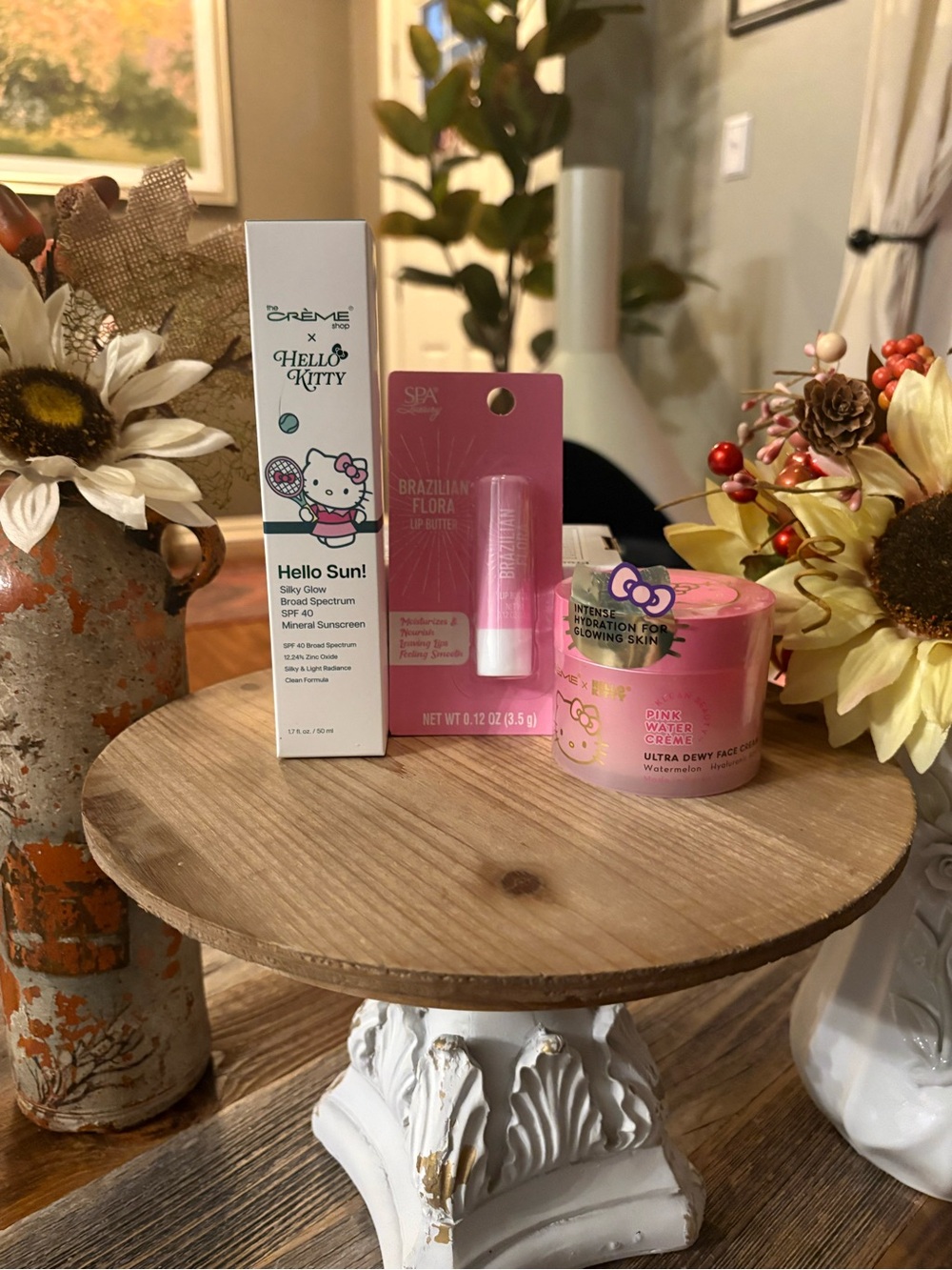The Crรจme Shop Hello Kitty Skincare Bundle SPF 40 Face Cream Lip Butter